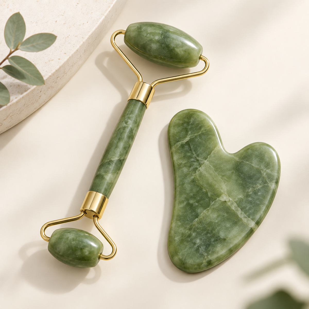 Kit Masajeador Facial Jade